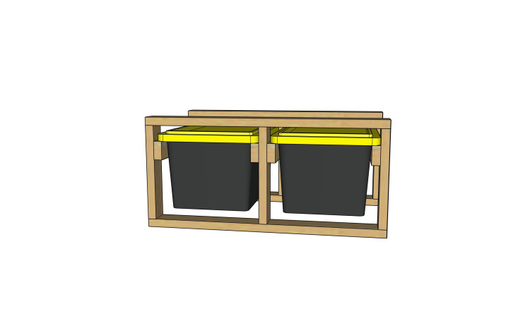 1 X 2 Custom Tote Storage Racks