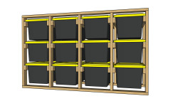3 X 4 Custom Tote Storage Racks