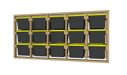 3 X 5 Custom Tote Storage Racks