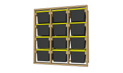 4 X 3 Custom Tote Storage Racks