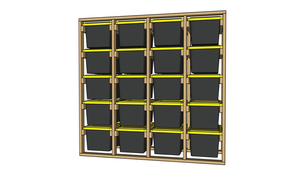 5x4 Custom Tote Storage Racks I