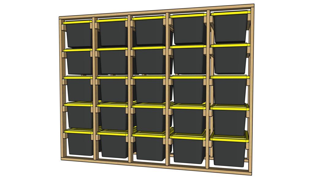 5x5 Custom Tote Storage Racks I