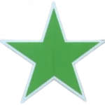 green star for yard cards